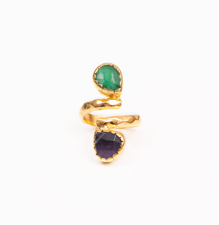 Anillo Arawak Verde/Morado