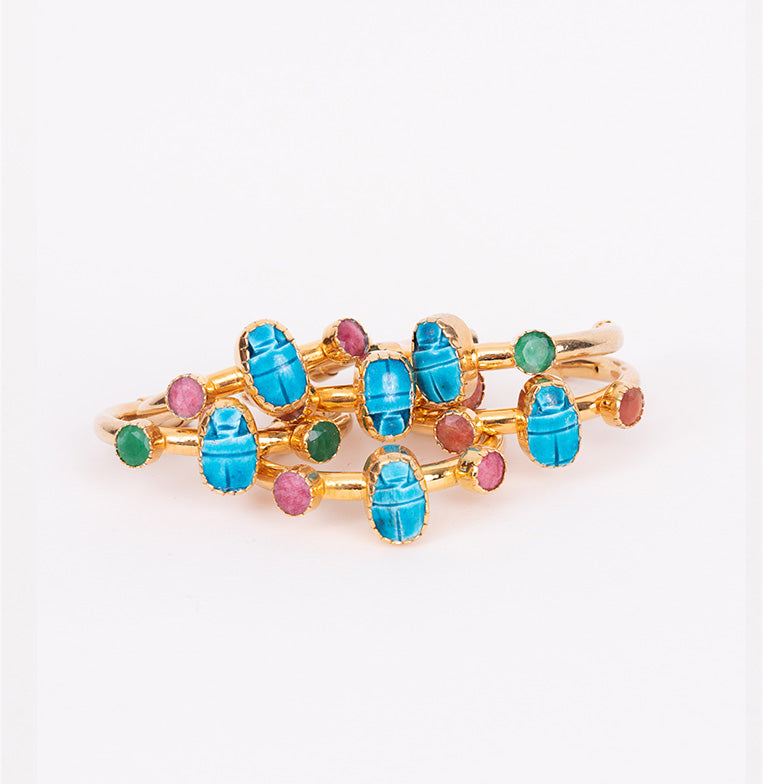 Pulsera Escarabajo Rosada