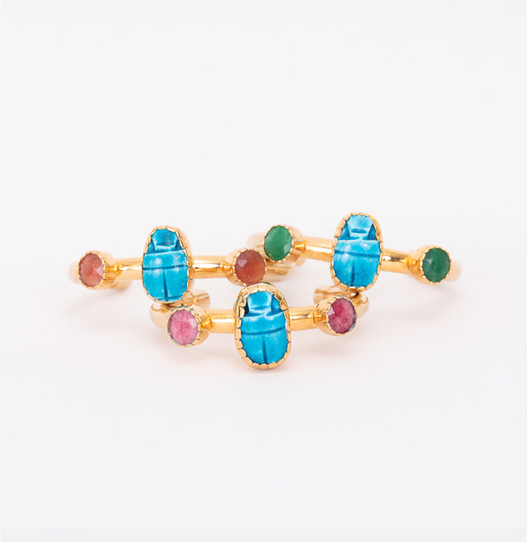 Pulsera Escarabajo Rosada